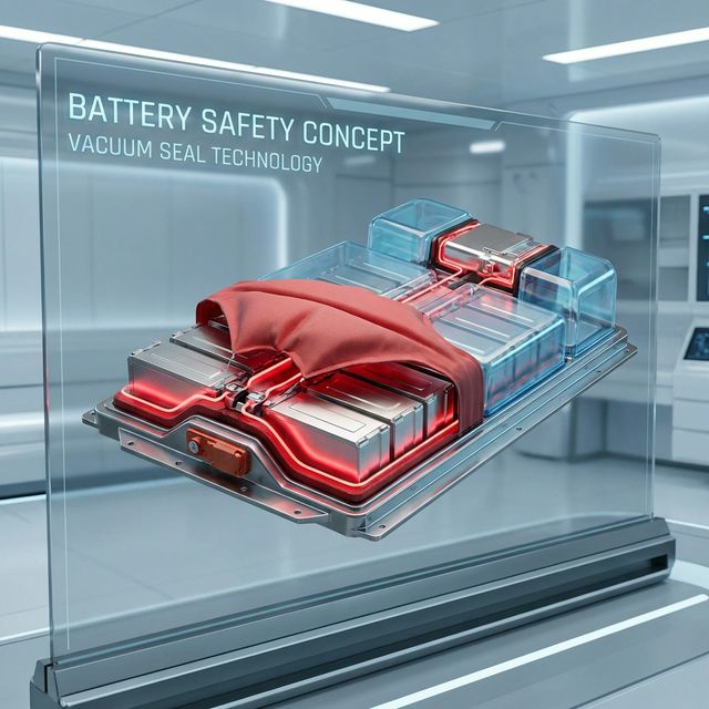Airbag anti oxigeno para evitar incendios en baterías de coches y otros vehículos eléctricos